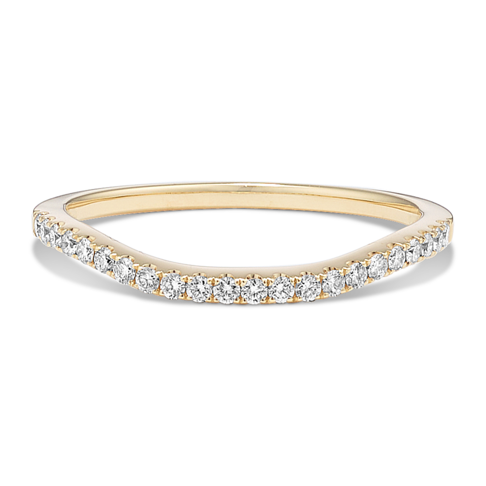 Asteria Diamond Pave Contour Band