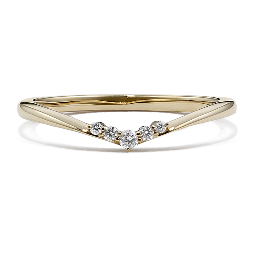 Adela Diamond Chevron Band