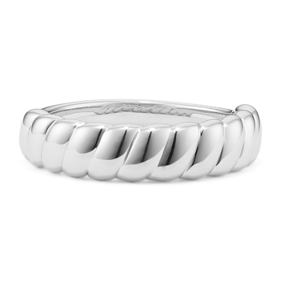 Cafe Stackable Sterling Silver Ring