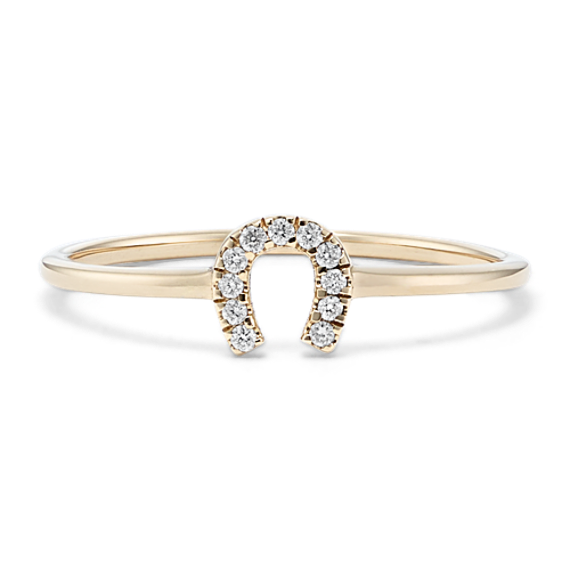 Petite Horseshoe Diamond Ring
