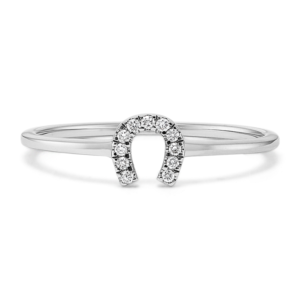 Petite Horseshoe Diamond Ring