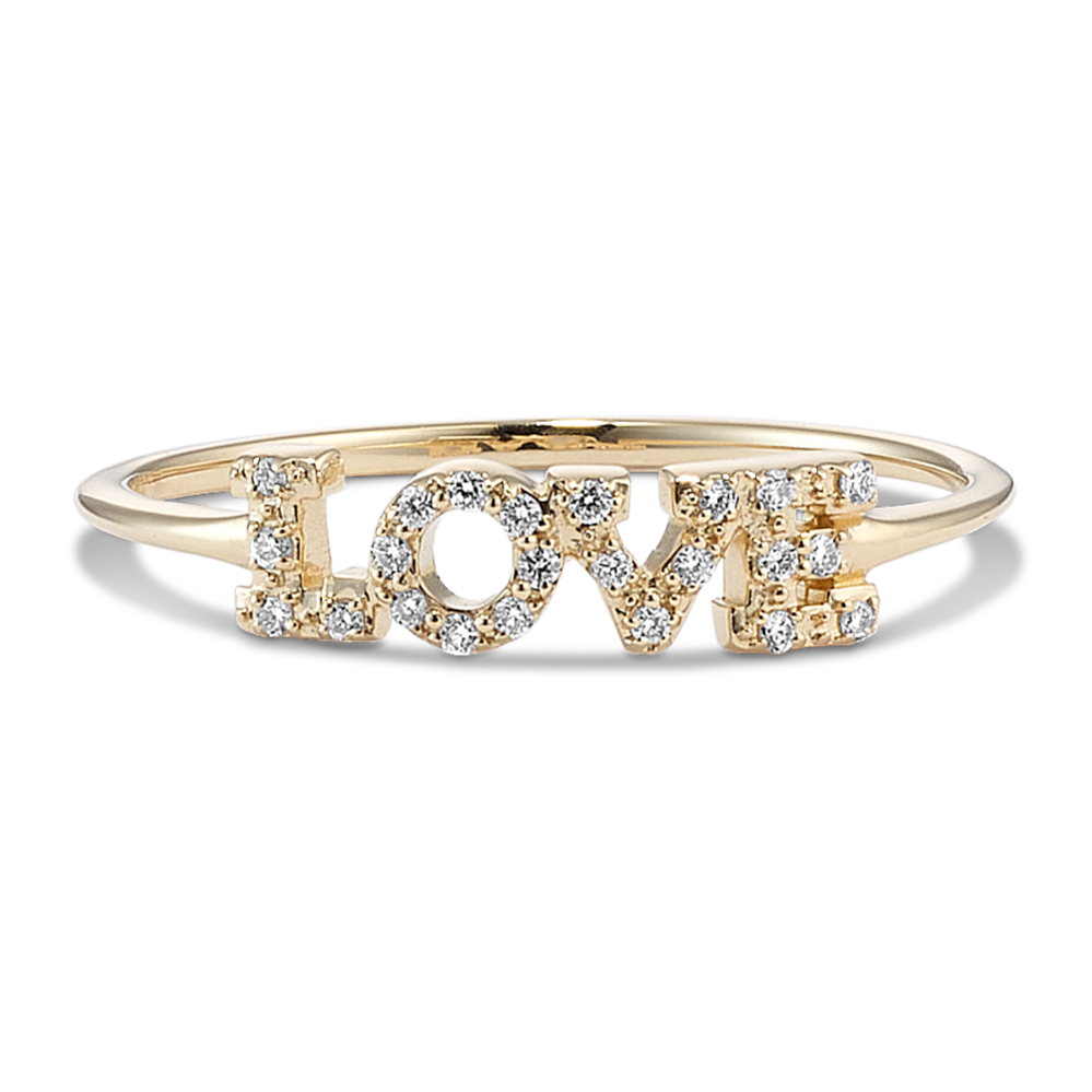 Diamond Love Ring