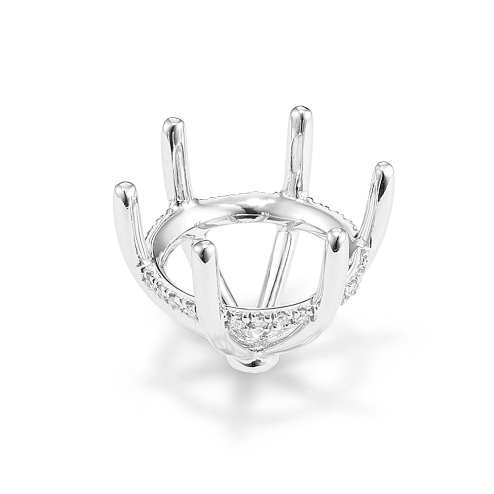 Rosebud Diamond Decorative Crown (Holds approx. 11.25mm Round)