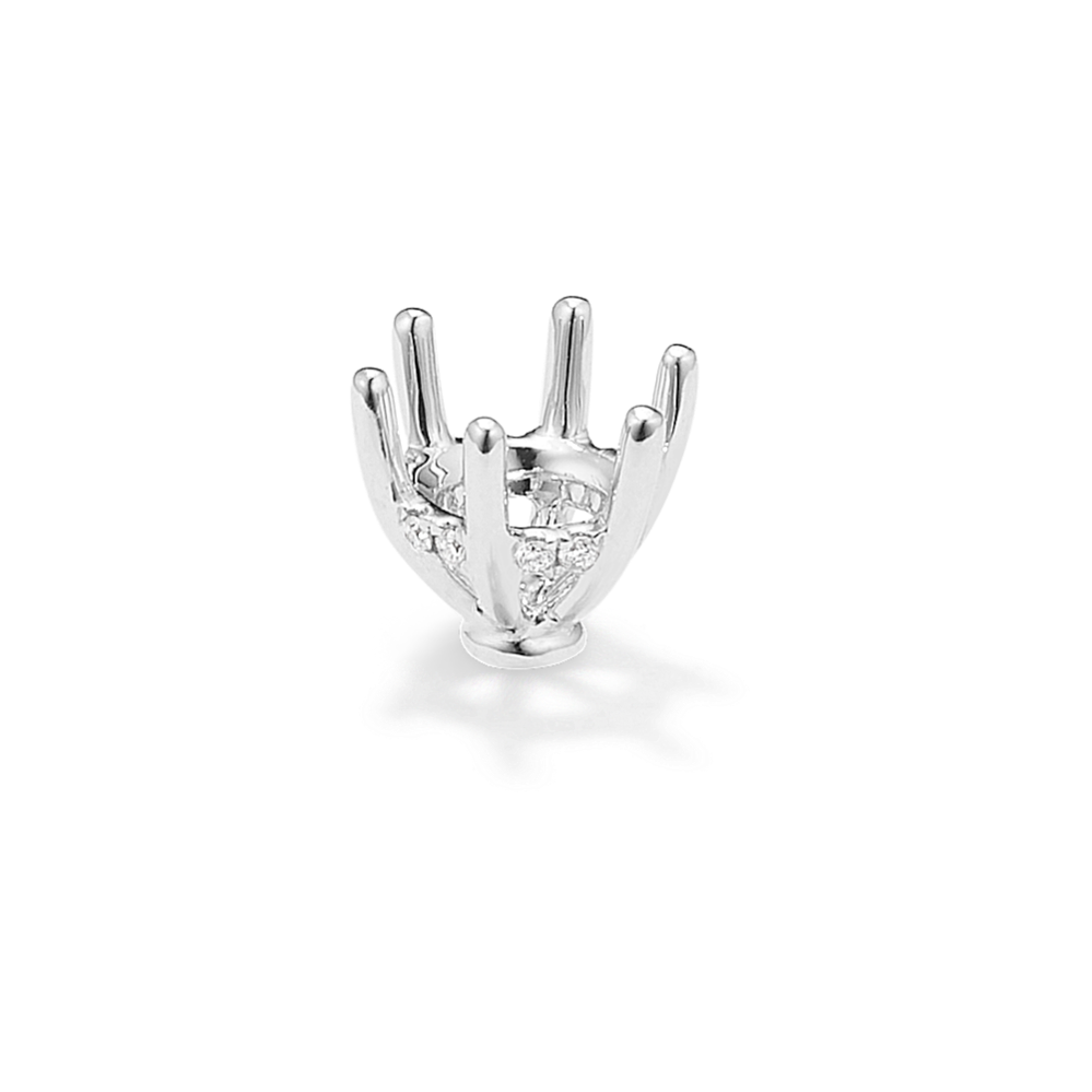 Rosebud Diamond Decorative Crown (Holds approx. 6.5mm Round)
