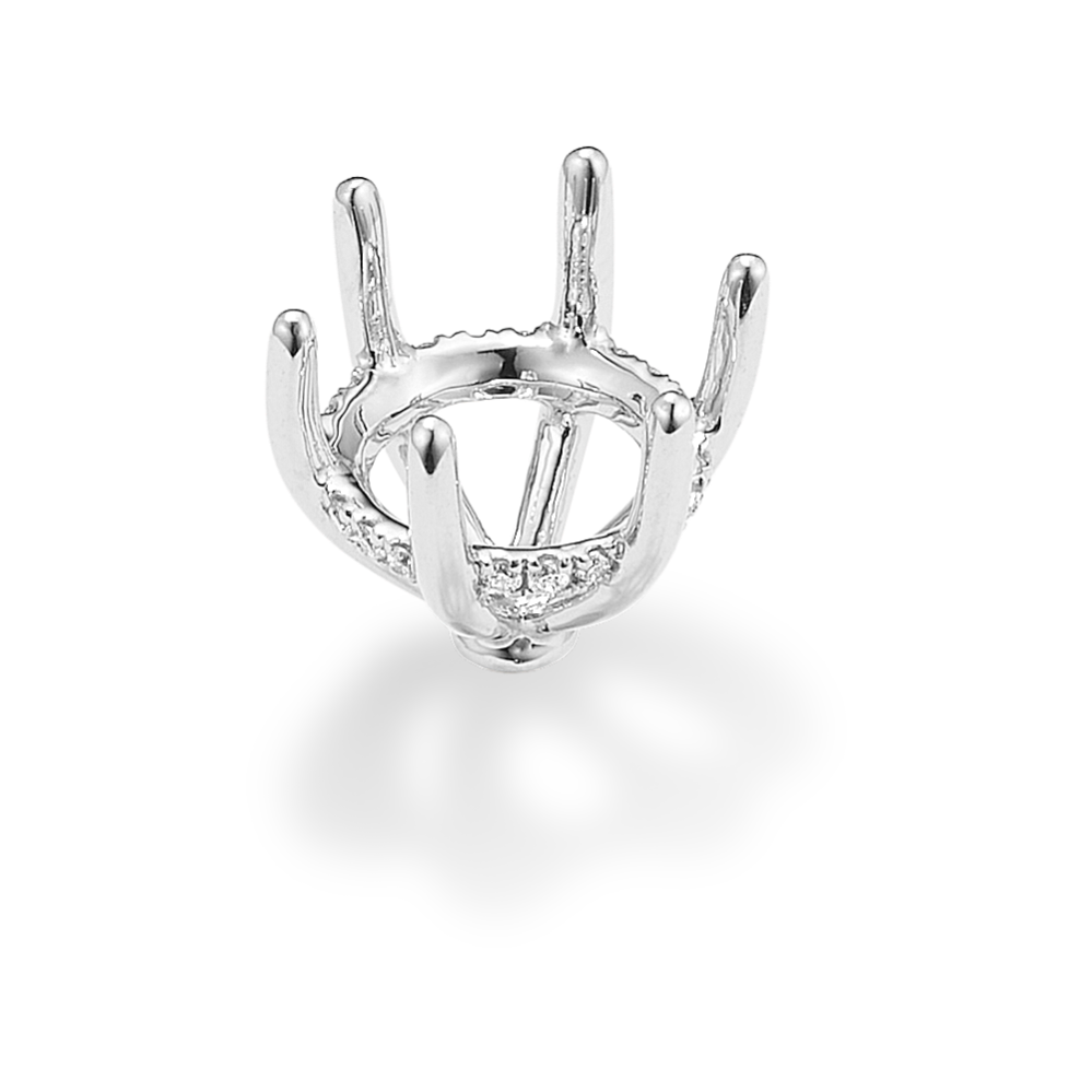 Rosebud Diamond Decorative Crown (Holds approx. 9.4mm Round)