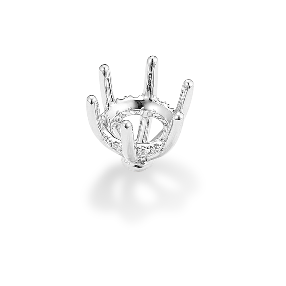 Rosebud Diamond Decorative Crown (Holds approx. 7.4mm Round)
