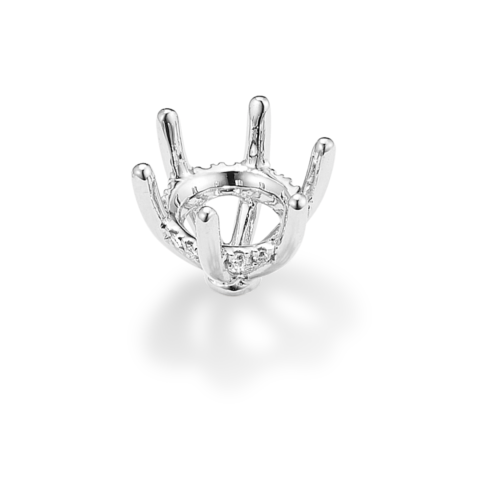 Rosebud Diamond Decorative Crown (Holds approx. 7.8mm Round)