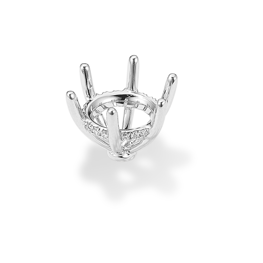 Rosebud Diamond Decorative Crown (Holds approx. 8.2mm Round)