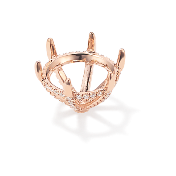 Pedestal Diamond Decorative Crown (Holds approx. 11.25mm Round)