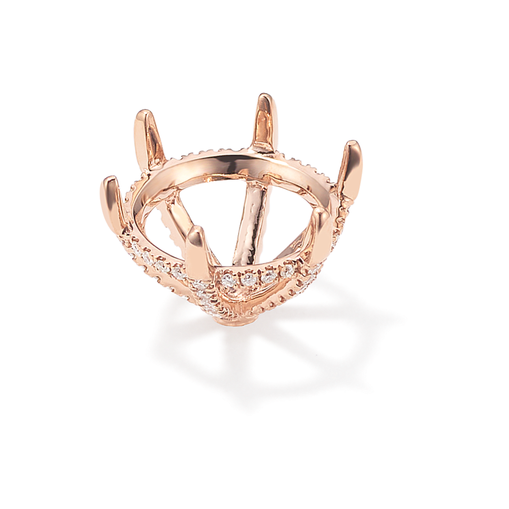 Pedestal Diamond Decorative Crown (Holds approx. 11.25mm Round)