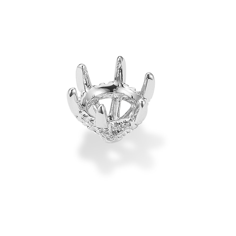 Pedestal Diamond Decorative Crown (Holds approx. 7.4mm Round)