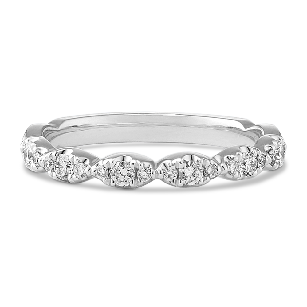 Melrose Diamond Band in Platinum