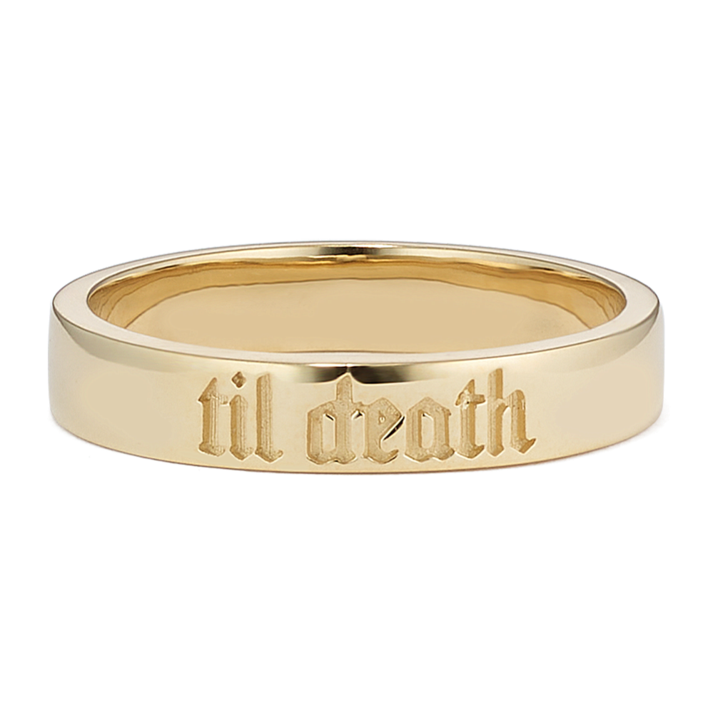 Til Death 14K Yellow Gold Band (3.5mm) | Shane Co.