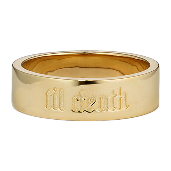 Til Death 14K Yellow Gold Band (5.5mm)
