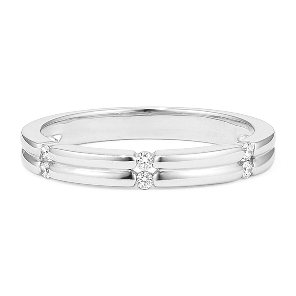 Elsie Double Row Diamond Band