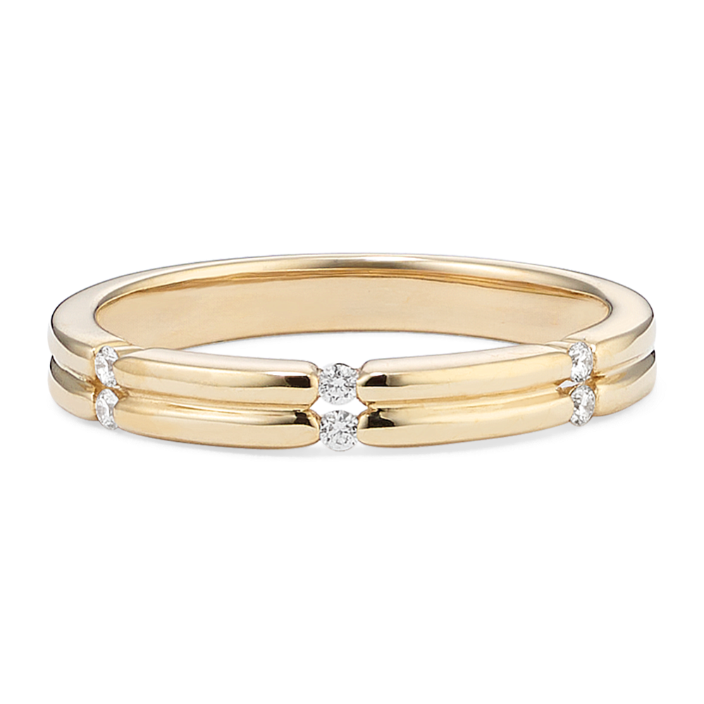 Elsie Double Row Diamond Band