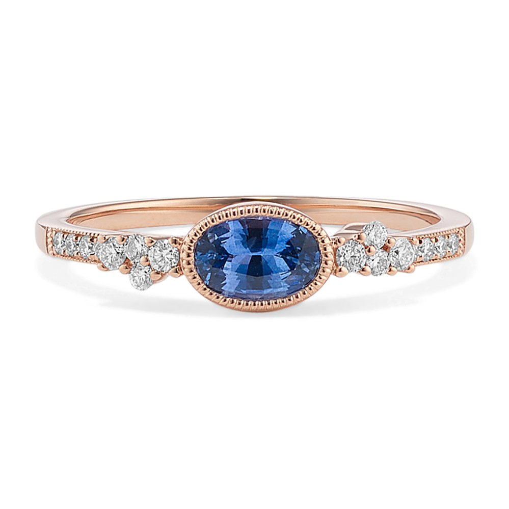 Lilibet Kentucky Blue Sapphire & Diamond Ring