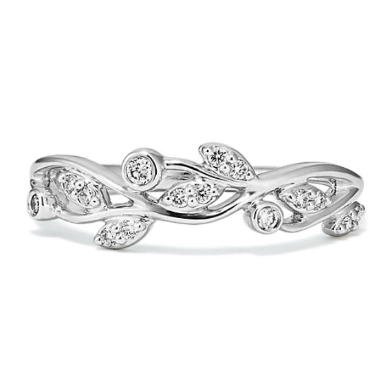Luminous Leaves Diamond Ring