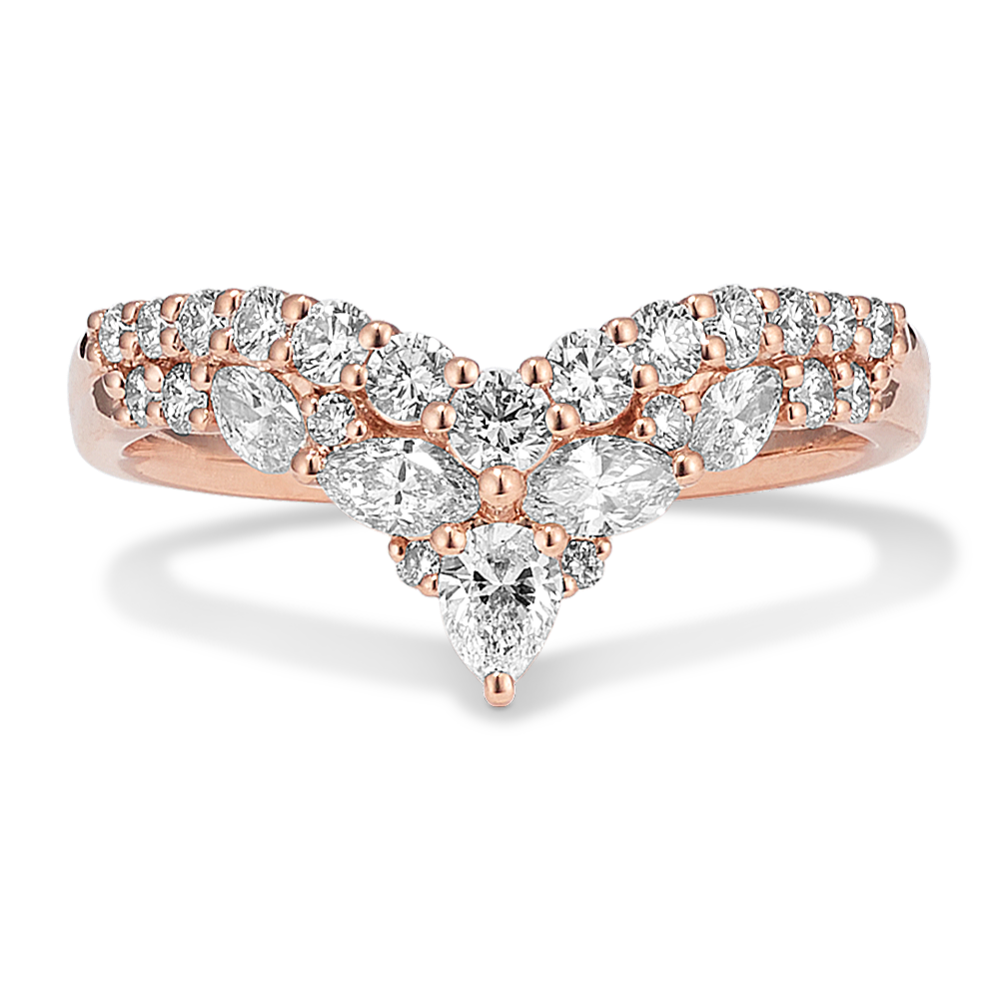 Angelina Diamond Chevron Band