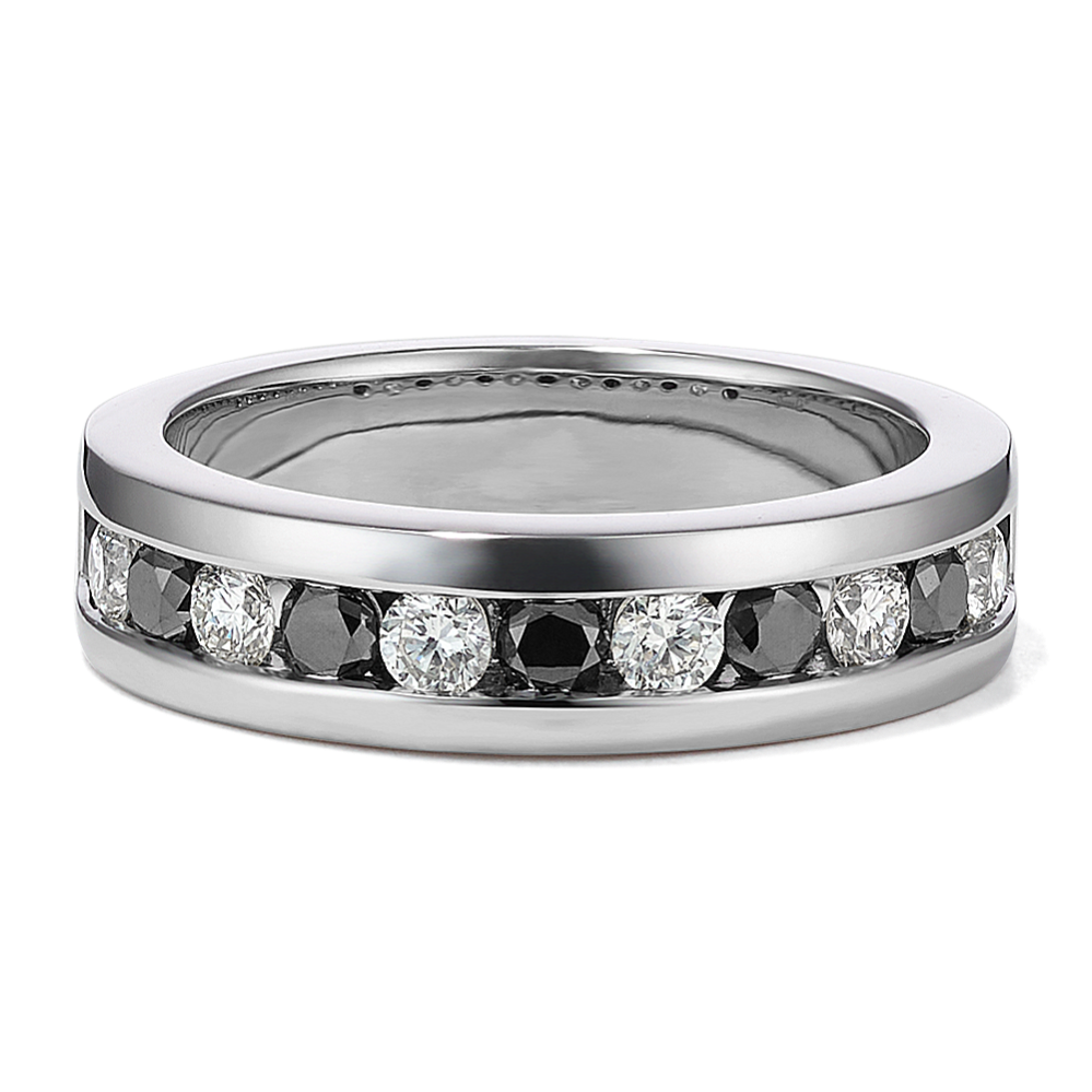 Unity Black & White Diamond Band (6mm)