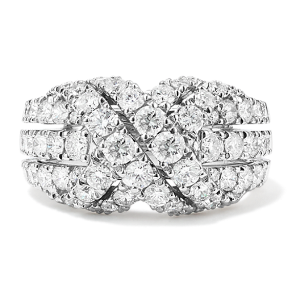 Diamond Pave Knot Ring