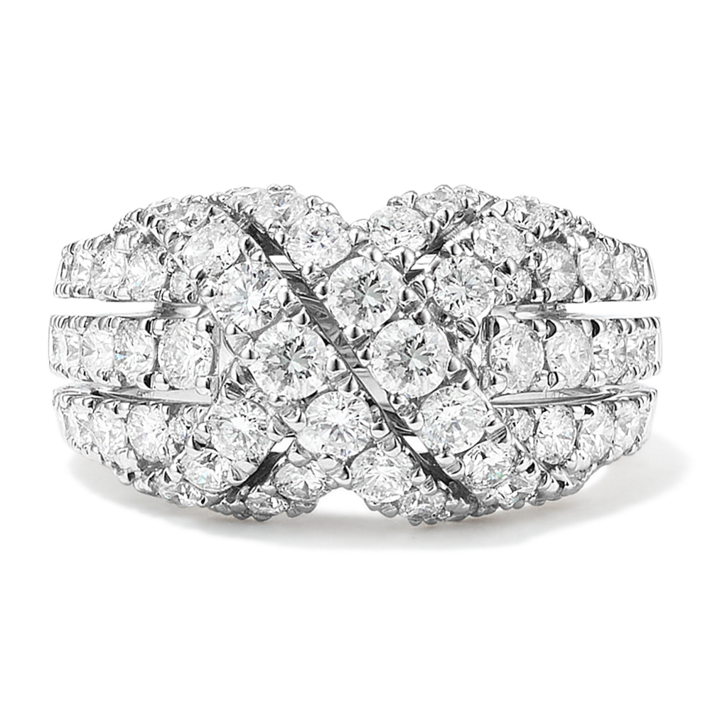 Diamond Pave Knot Ring