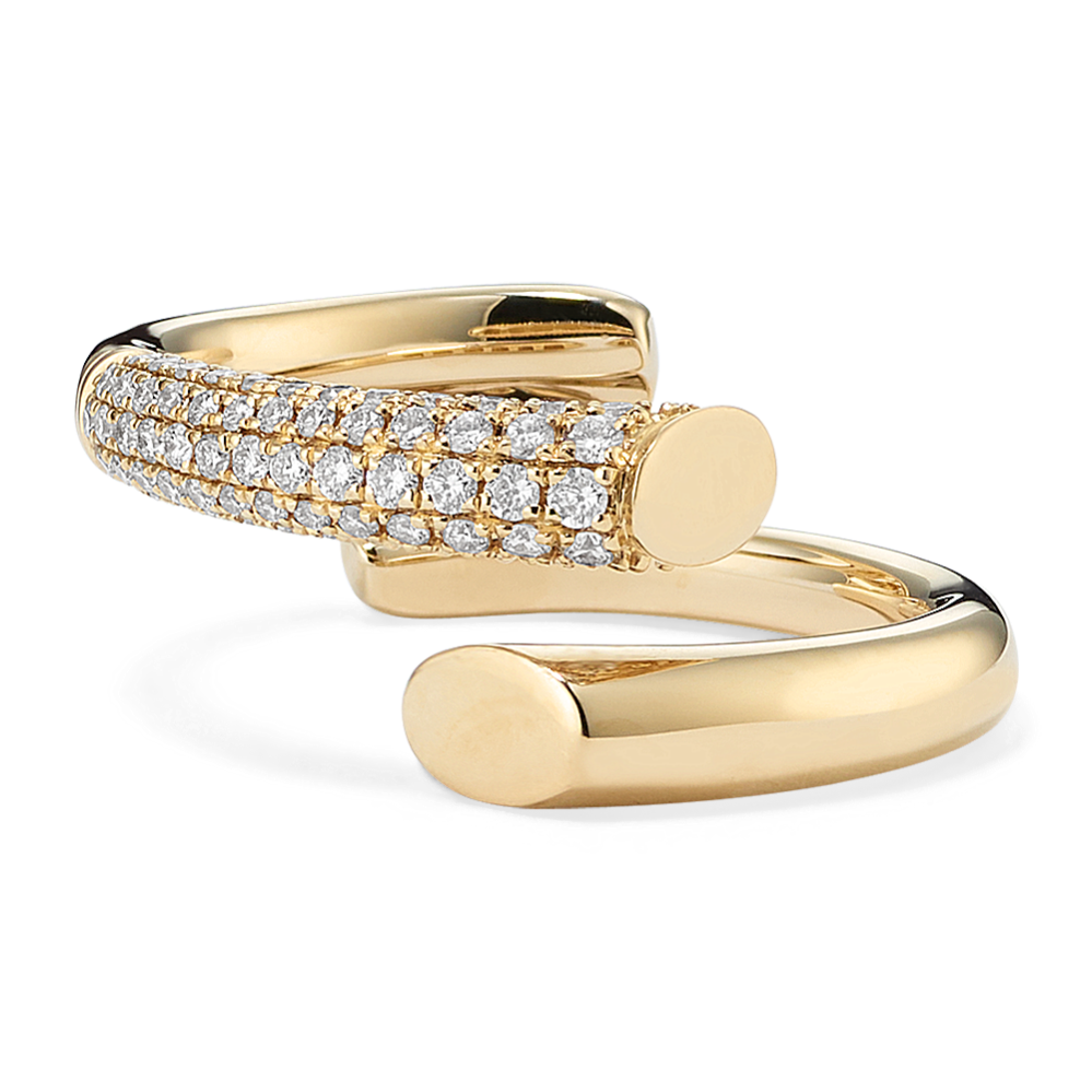 Contemporary Diamond Pave Ring Guard