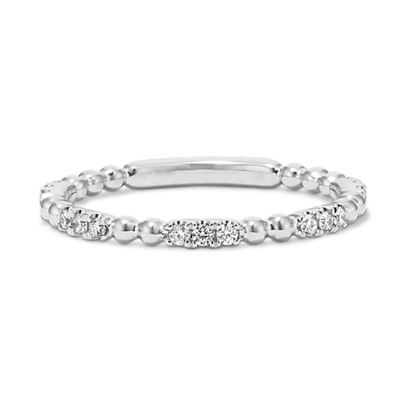 Beaded Diamond Pave Band
