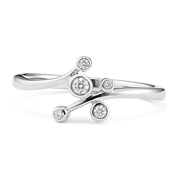 Galactic Diamond Ring in Sterling Silver