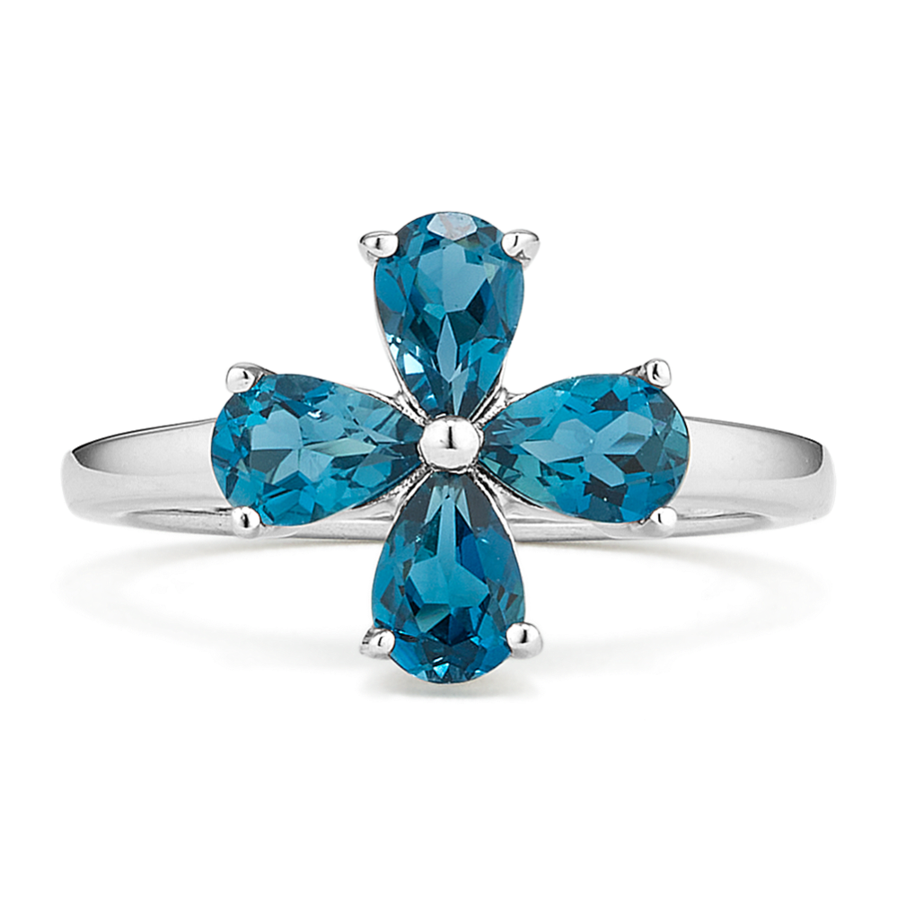 Topaz flower ring discount