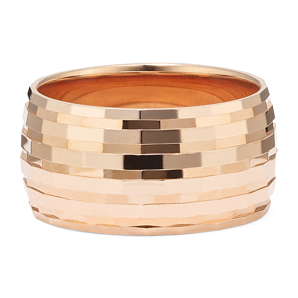 Disco 14K Rose Gold Cigar Band