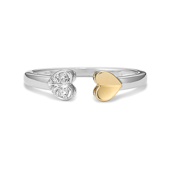 Heart-To-Heart Diamond Open Ring