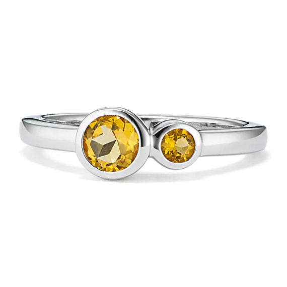 Tiny Bubbles Citrine Ring
