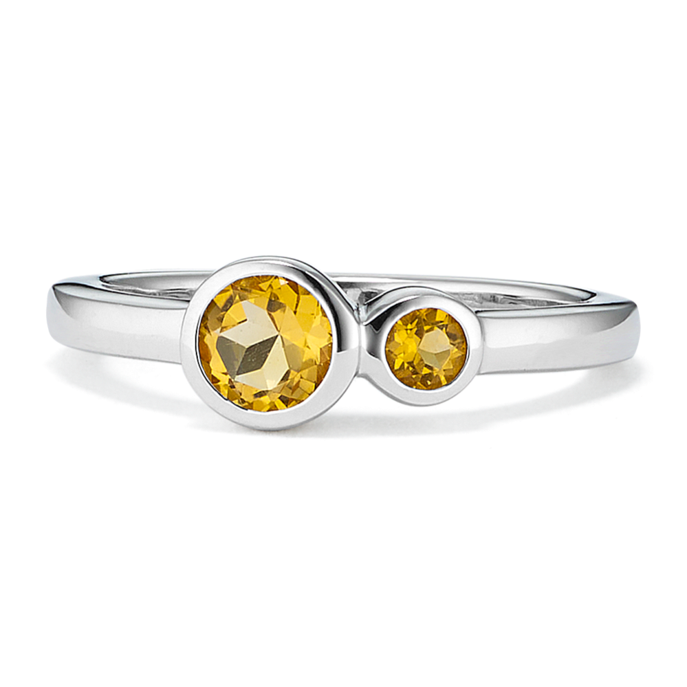 Tiny Bubbles Citrine Ring