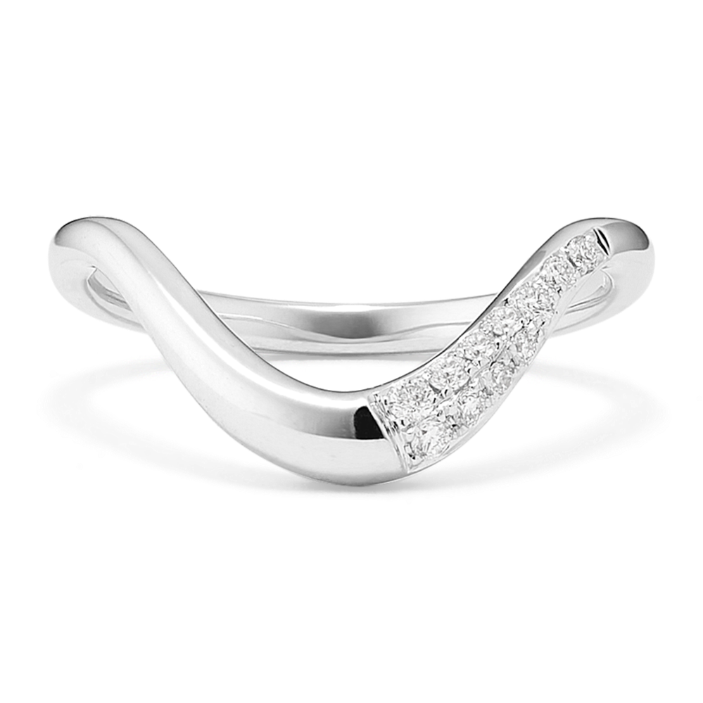 Asymmetrical Diamond Contour Band