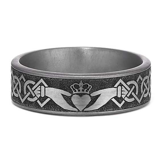 Claddagh Tantalum & Titanium Band (7.5mm)