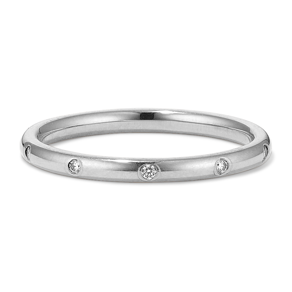 Flush-Set Diamond Band