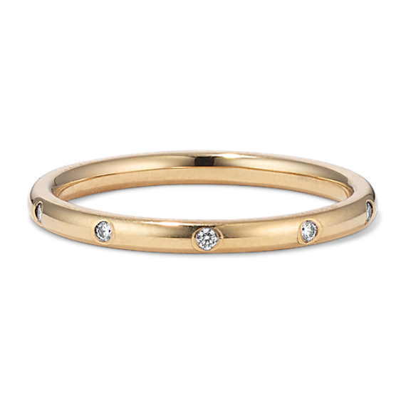Flush-Set Diamond Band