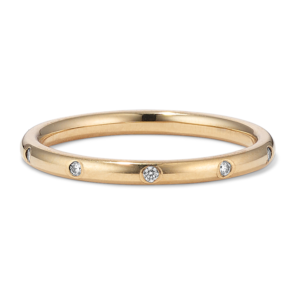 Flush-Set Diamond Band