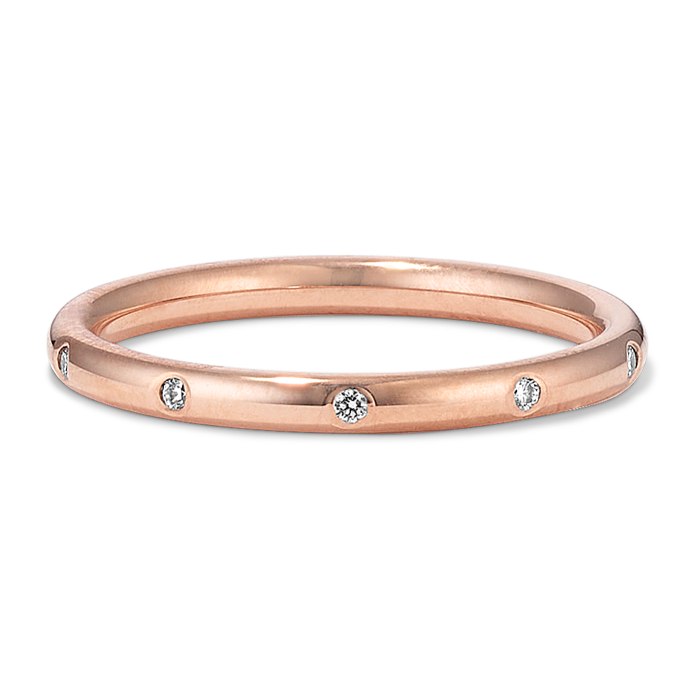 Flush-Set Diamond Band