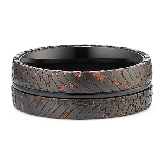 Lava-Flow Superconductor & Zirconium Band (8mm)