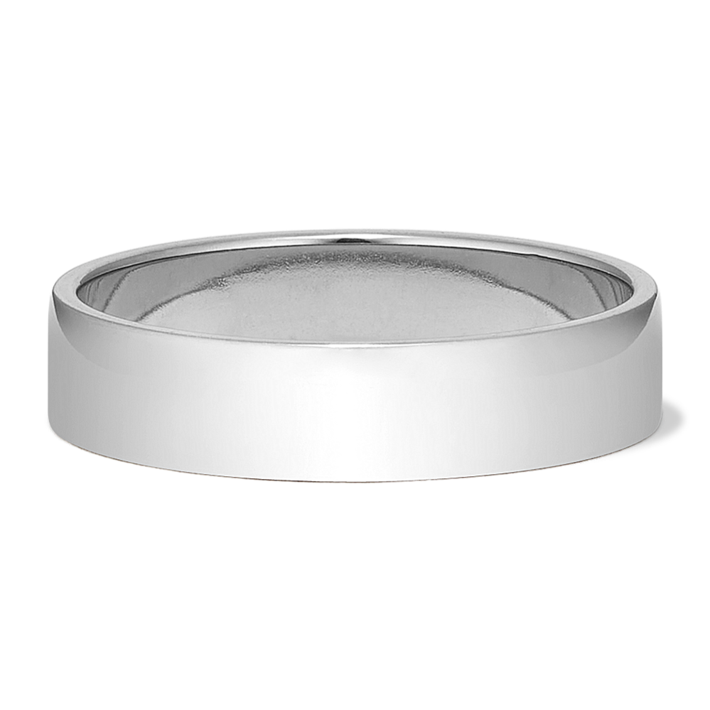 Modern 14K White Gold Band (5mm)