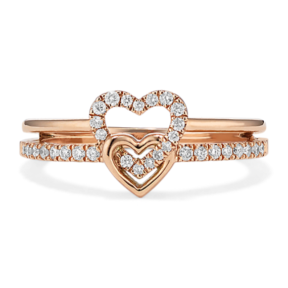 Heart's Embrace Diamond Pave Ring