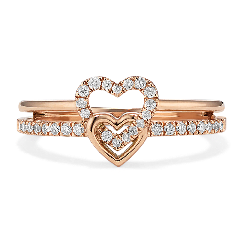 Heart's Embrace Diamond Pave Ring