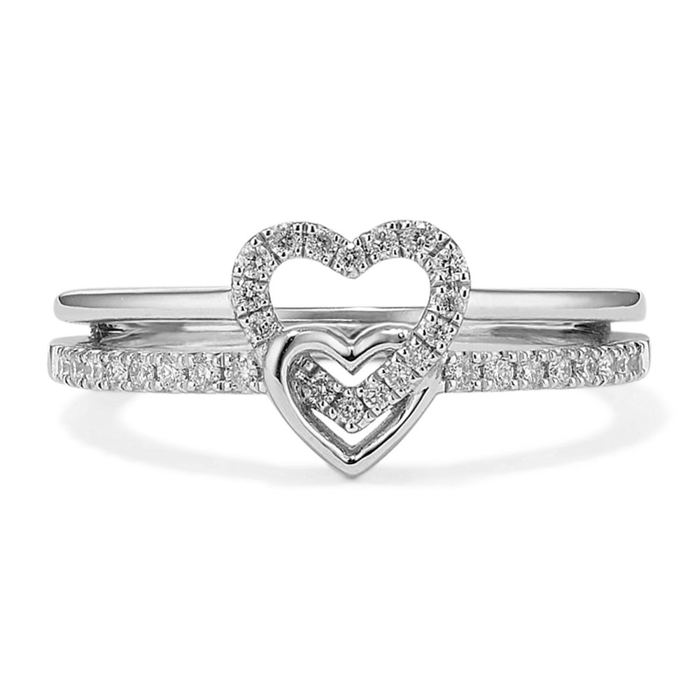 Heart's Embrace Diamond Pave Ring