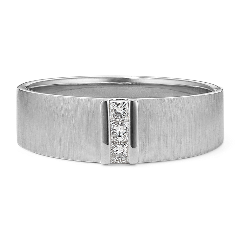 Harlow 14K White Gold & Diamond Band (7mm)