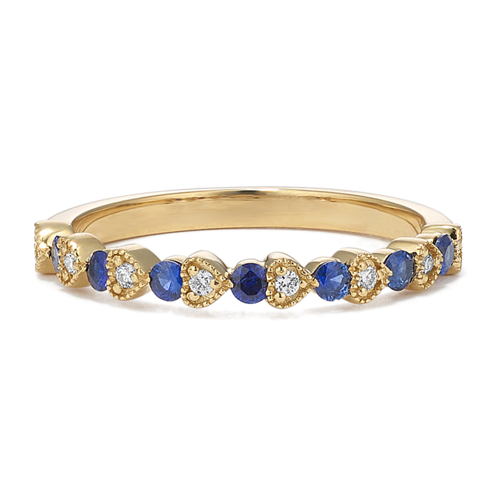 Romance Sapphire & Diamond Band