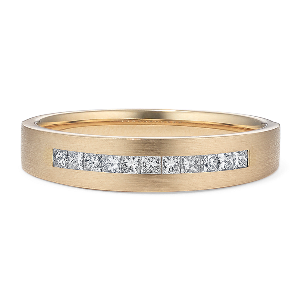 Silas 14K Yellow Gold & Diamond Band (5mm)