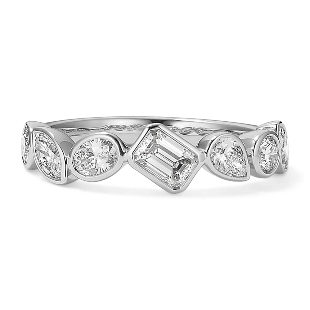 Cascading Bezel-Set Diamond Band