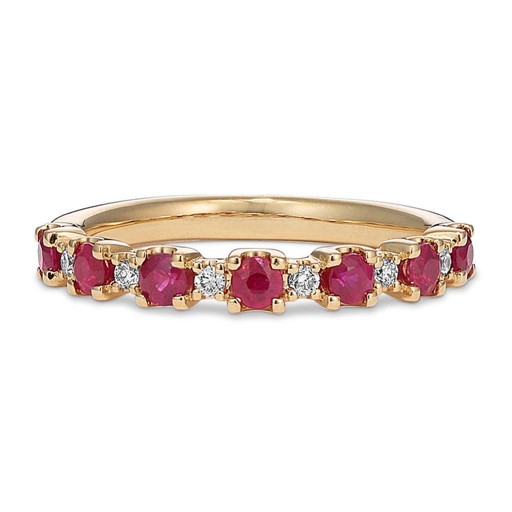 Delphine Ruby & Diamond Band